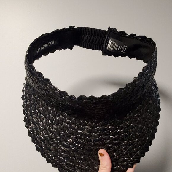 Hemlock Hat Co Capri Visor Black - Picture 4 of 8